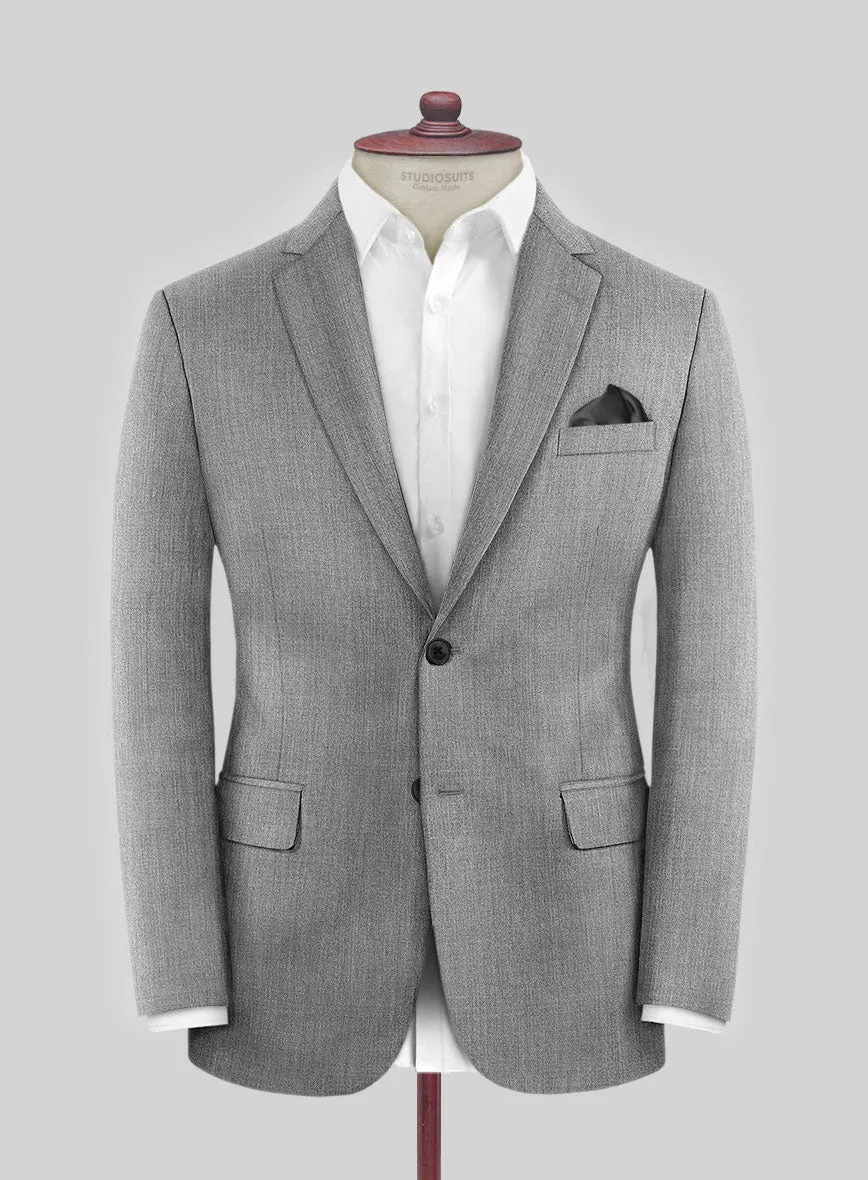 Napolean Stretch Mid Gray Wool Suit