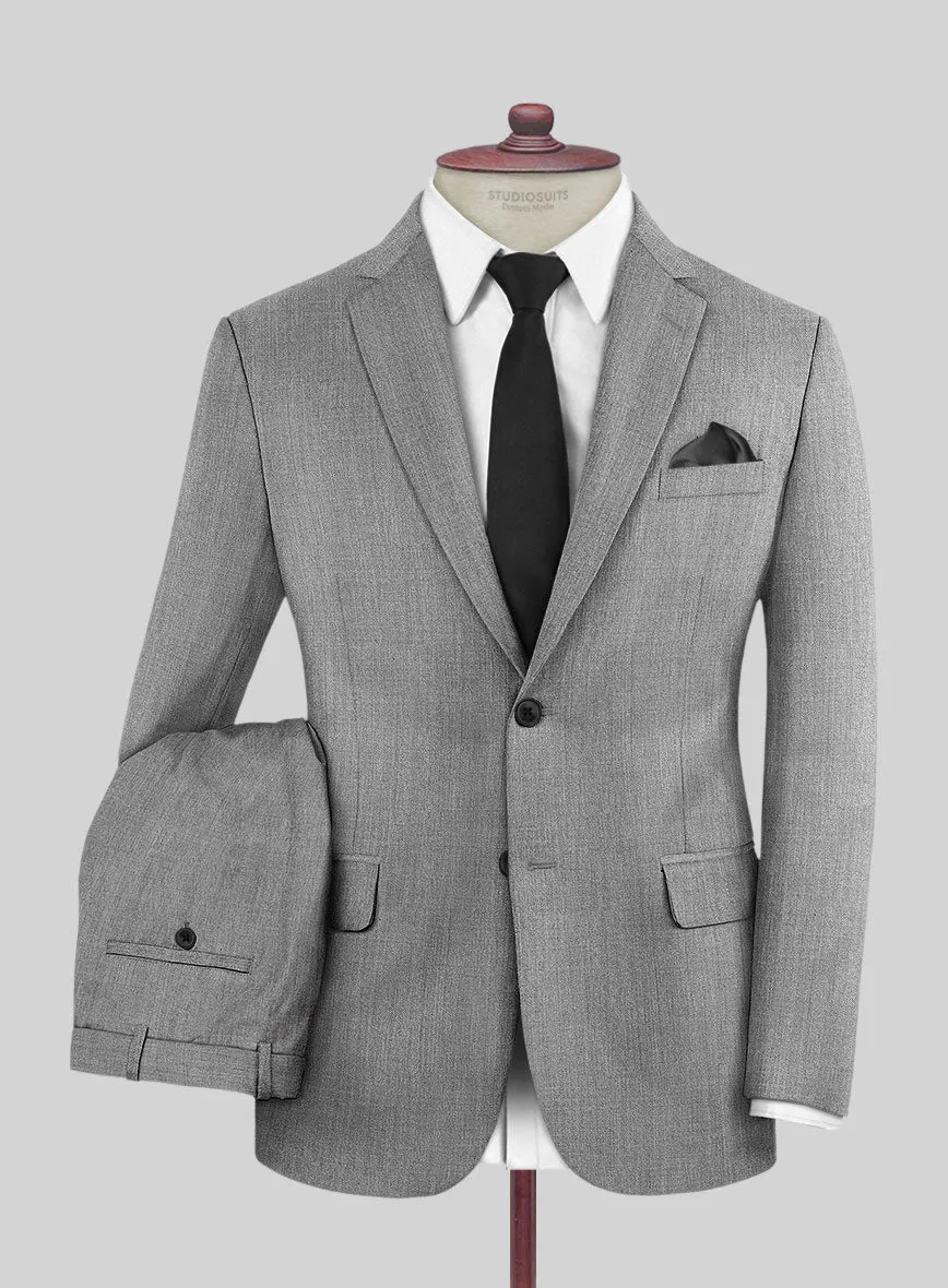 Napolean Stretch Mid Gray Wool Suit