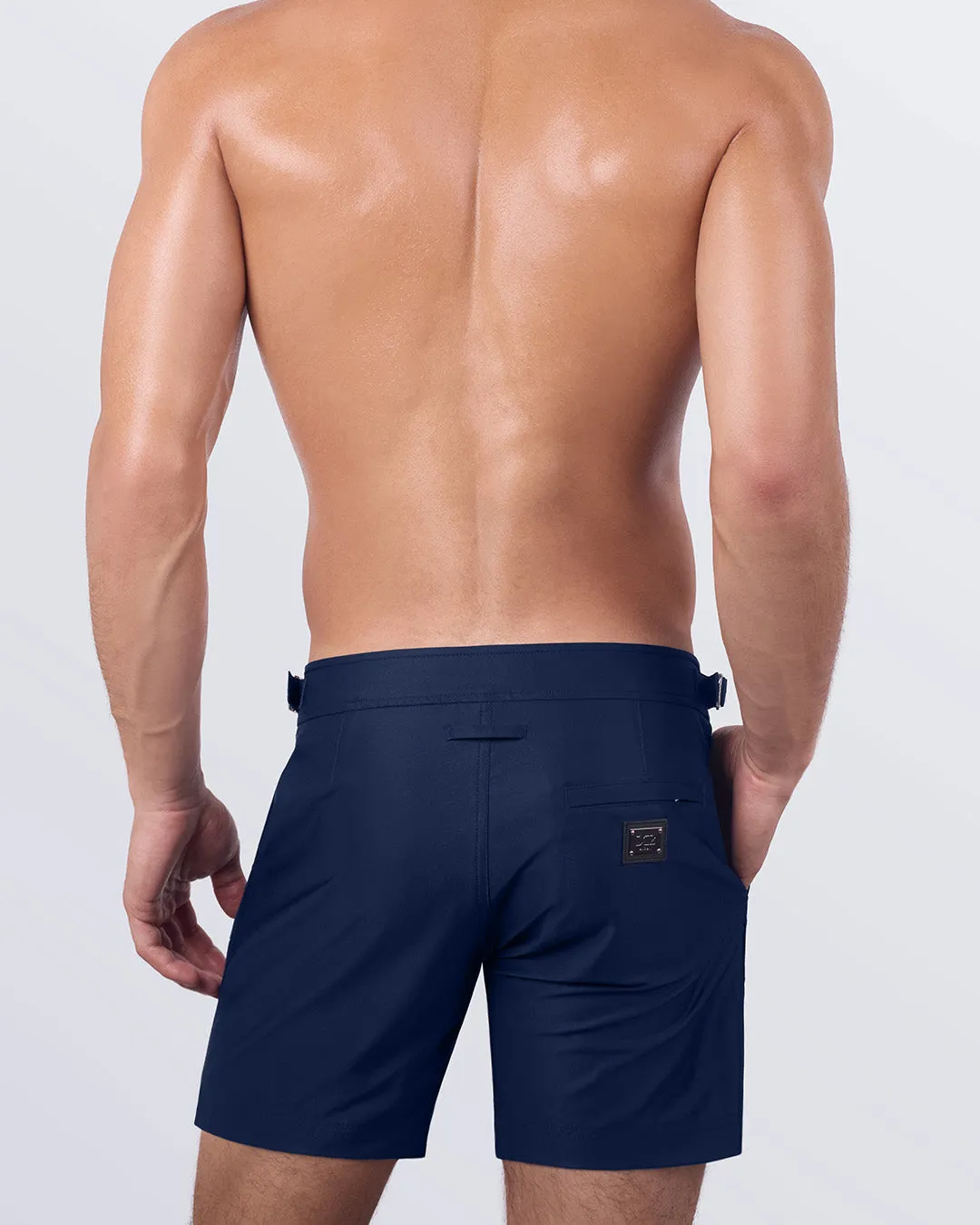 NAVY BOOMER - Tailored Shorts