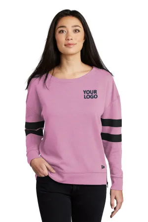 New Era Ladies Tri-Blend Branded Sweatshirts, Lilac Heather