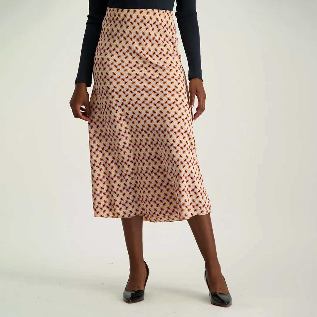 Printed Flare Skirt