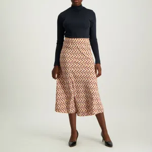 Printed Flare Skirt