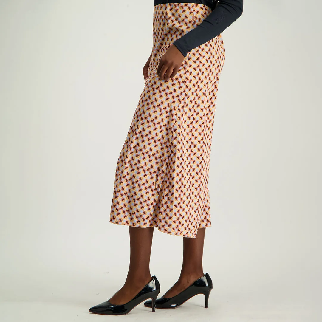 Printed Flare Skirt