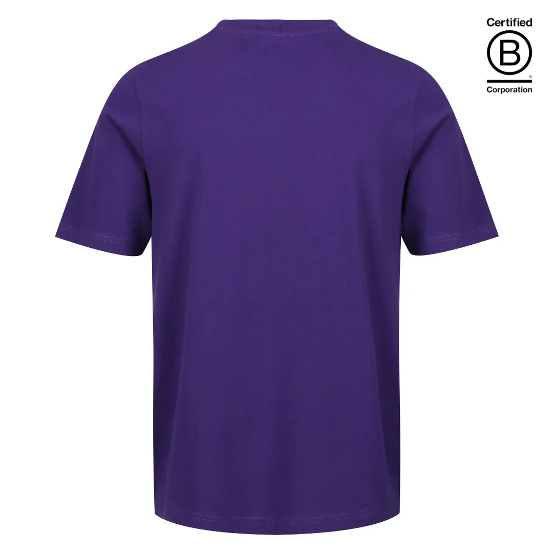 Purple classic fit cotton T-shirt