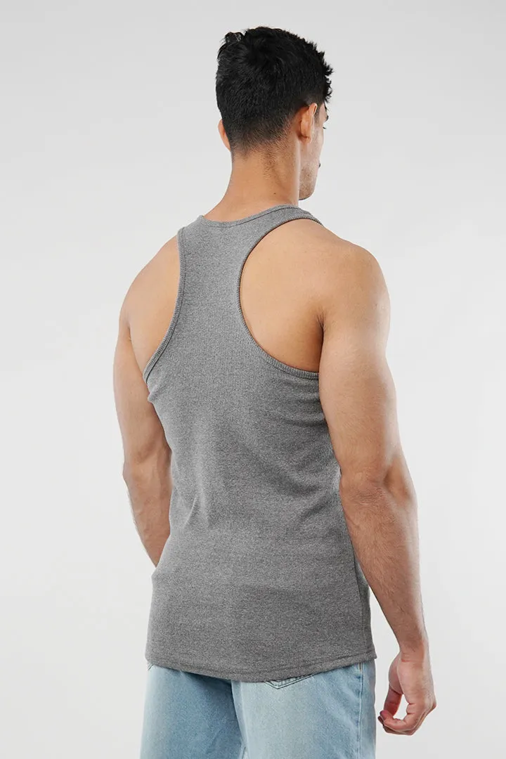 Ribbed Tank Top - Grey