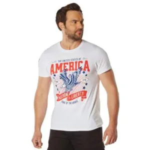 Rothco Freedom & Liberty Patriotic T-Shirt White 18120 18121