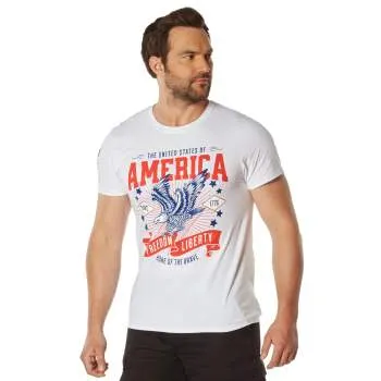 Rothco Freedom & Liberty Patriotic T-Shirt White 18120 18121