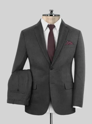 Scabal Londoner Dark Gray Wool Suit