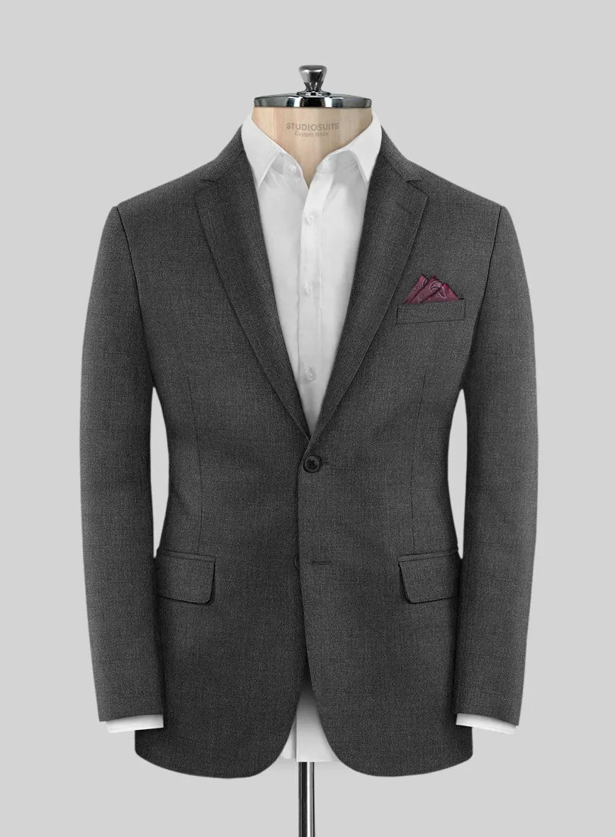 Scabal Londoner Dark Gray Wool Suit