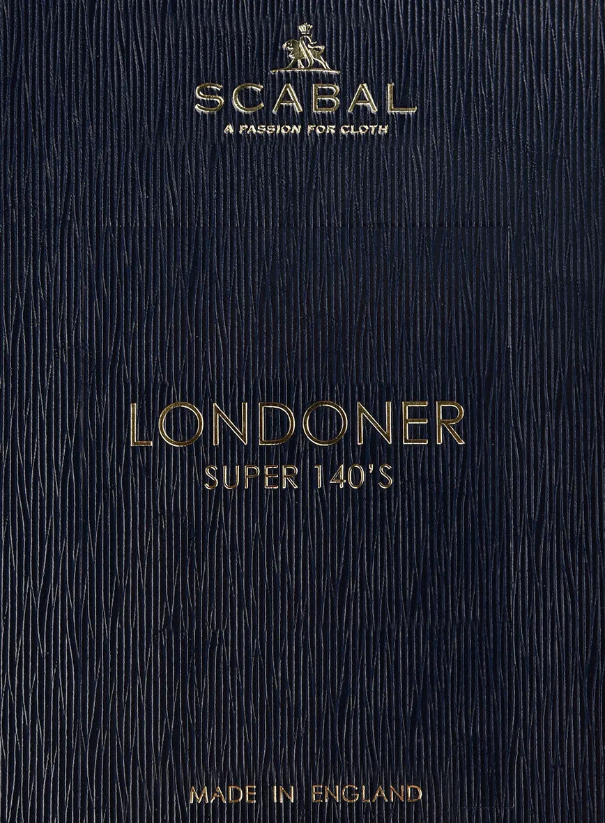 Scabal Londoner Dark Gray Wool Suit