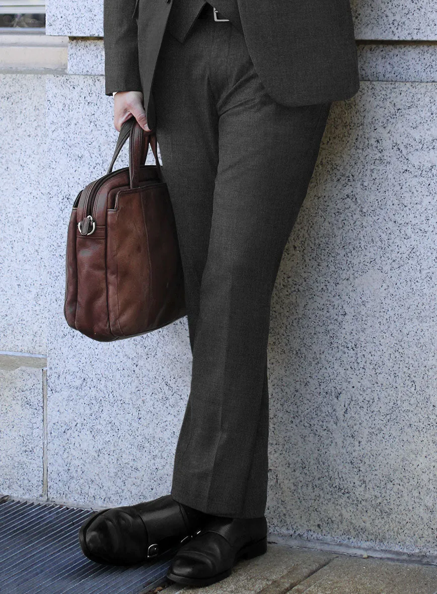 Scabal Londoner Dark Gray Wool Suit