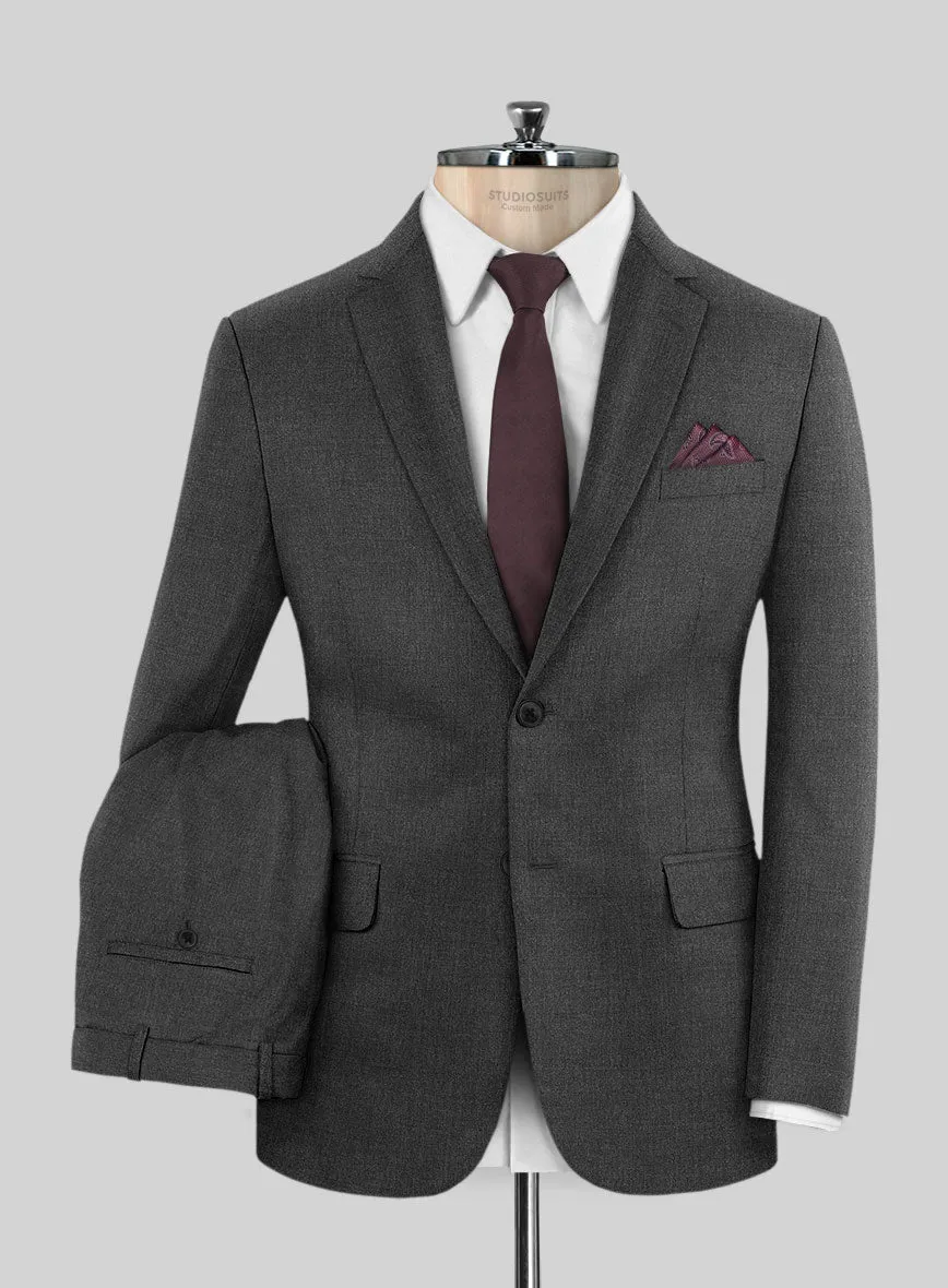 Scabal Londoner Dark Gray Wool Suit