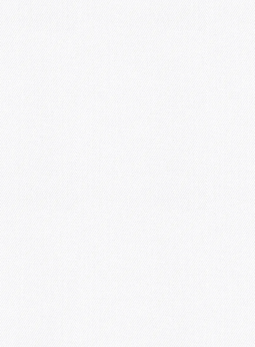 Scabal White Cotton Stretch Suit