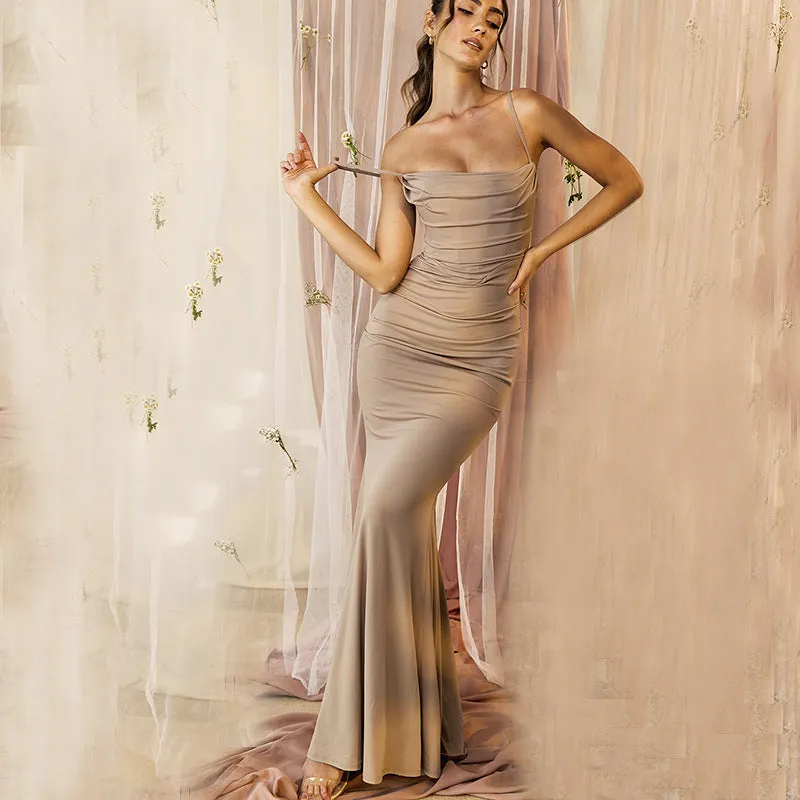 Seductive Elegance Sleek Monochrome Bodycon Slip Dress