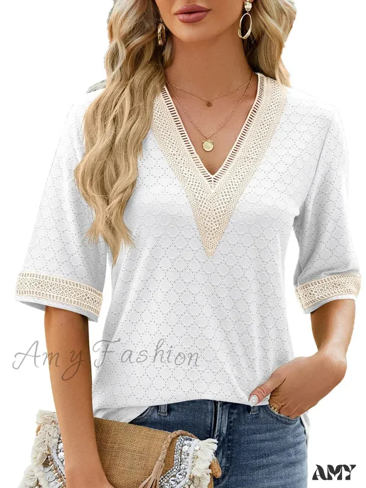 Solid Casual Oversized Elegant Youth Female Tops Blouses