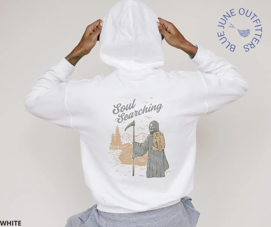Soul Searching | Grim Reaper Hiking Unisex Hoodie