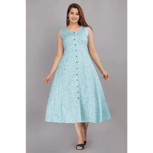 TRENDY RAYON PRINTED SLEEVELESS ANARKALI