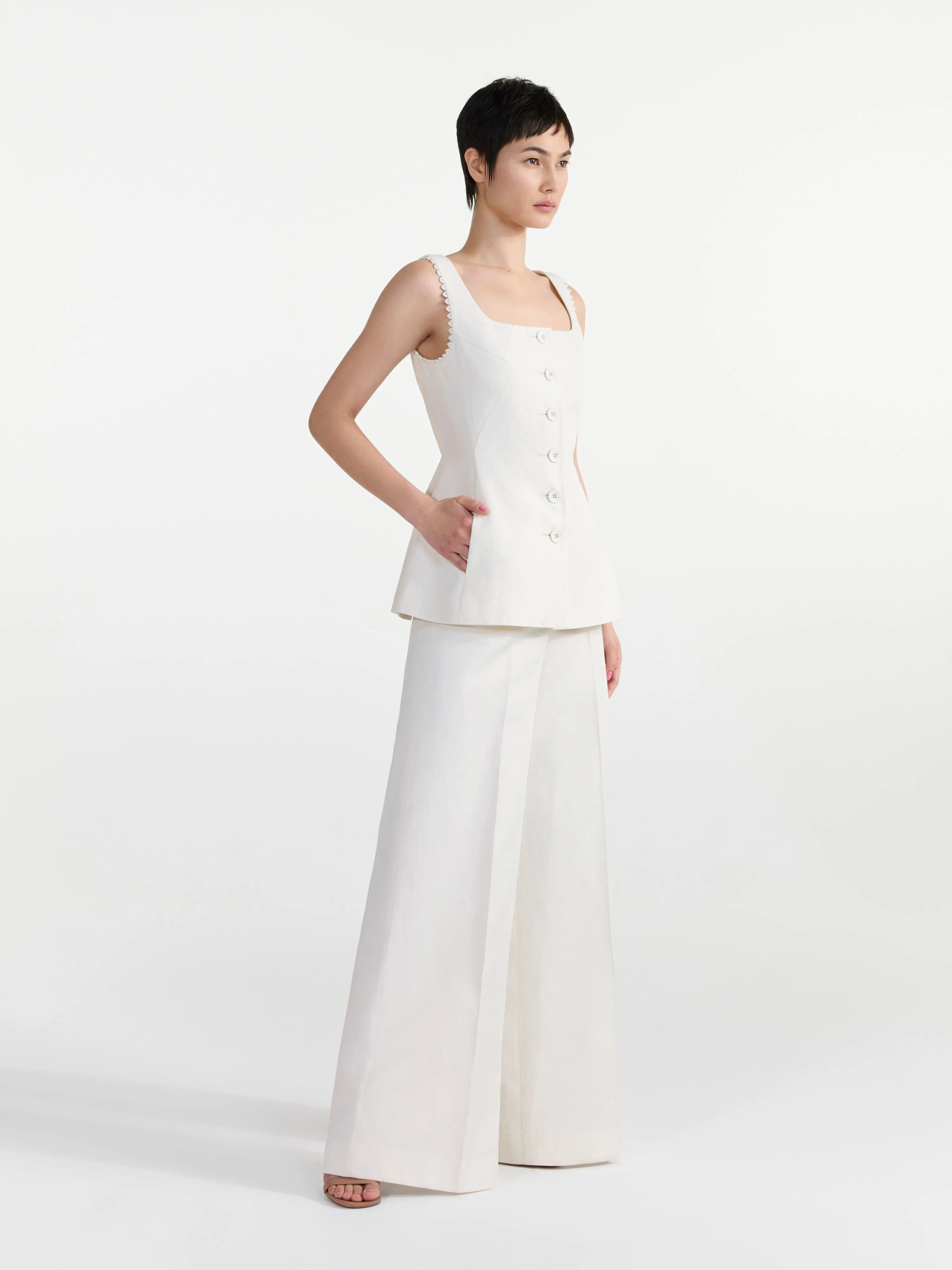 Walli Trouser in Cream