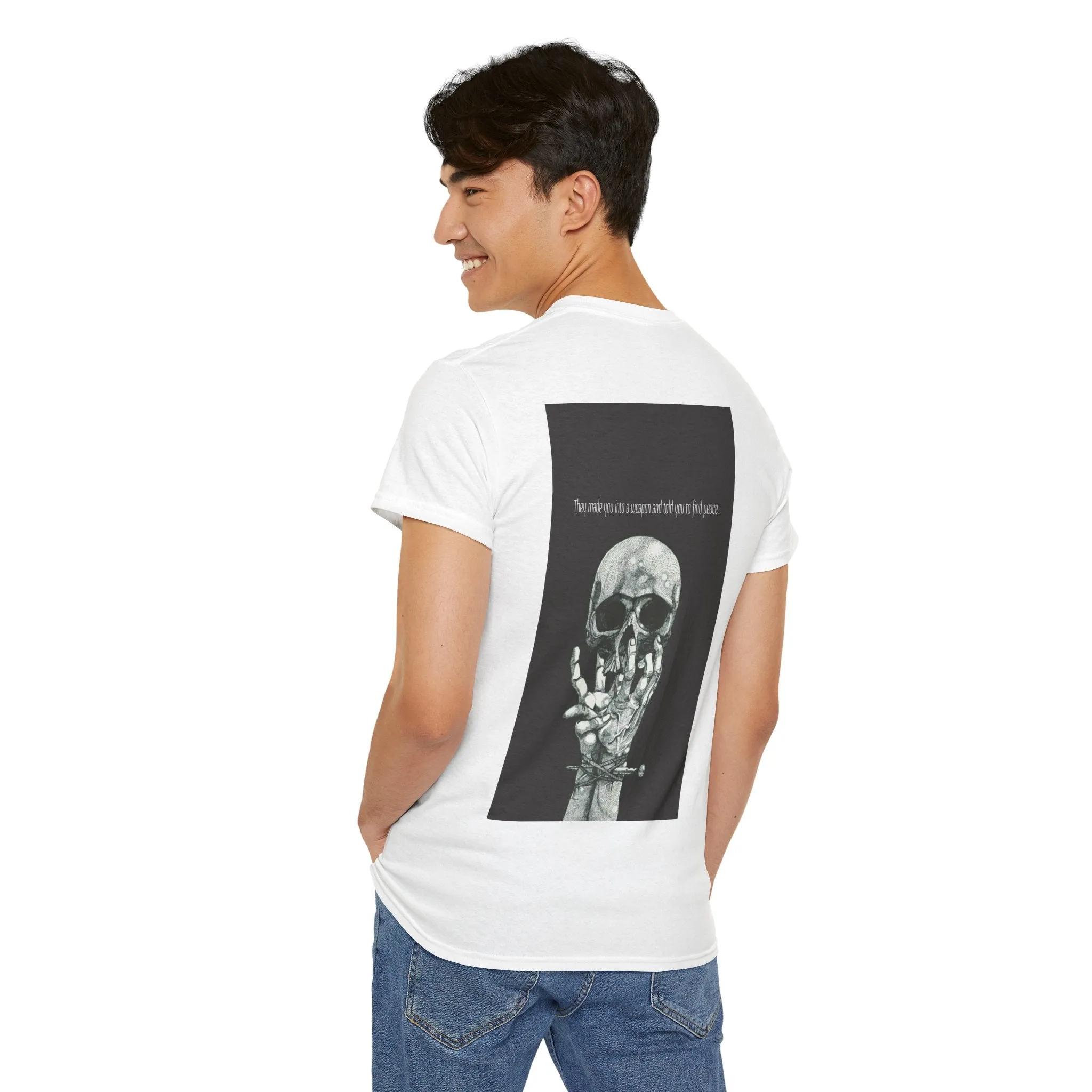 Weapon=Peace Unisex Heavy Cotton Tee