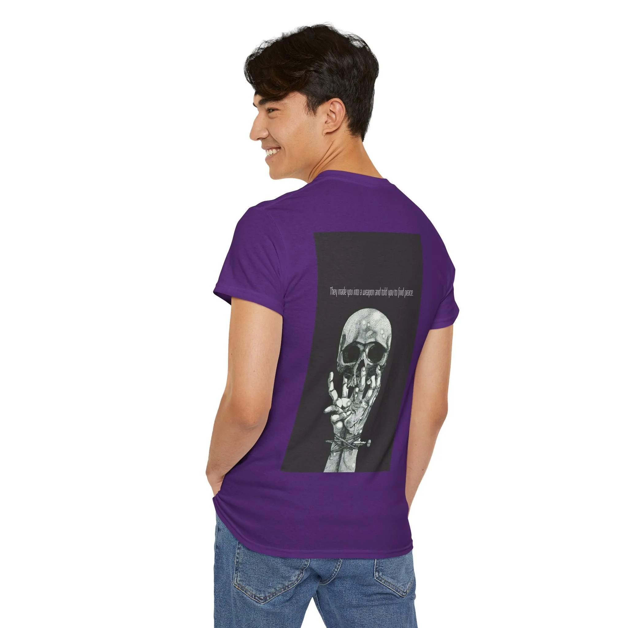 Weapon=Peace Unisex Heavy Cotton Tee