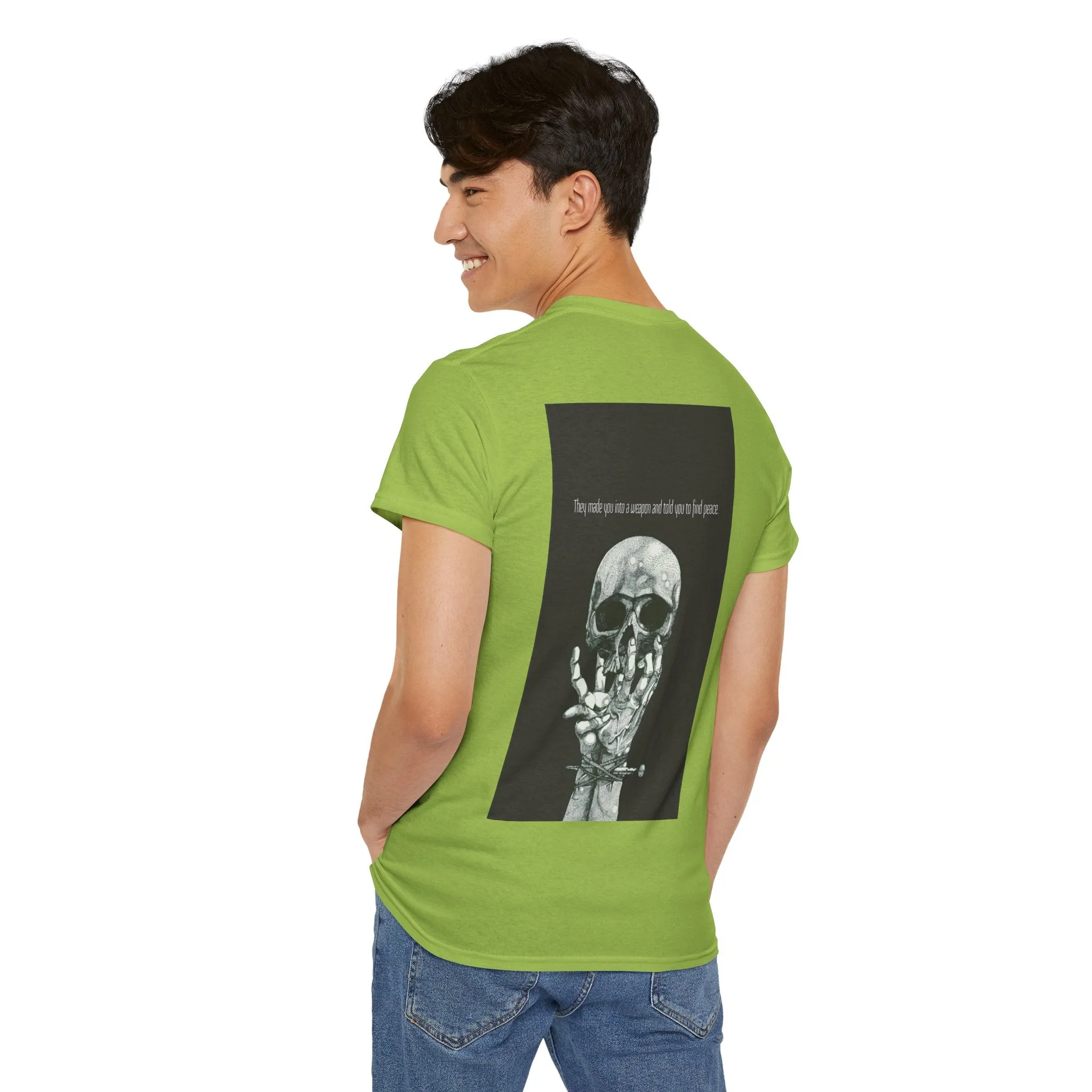 Weapon=Peace Unisex Heavy Cotton Tee
