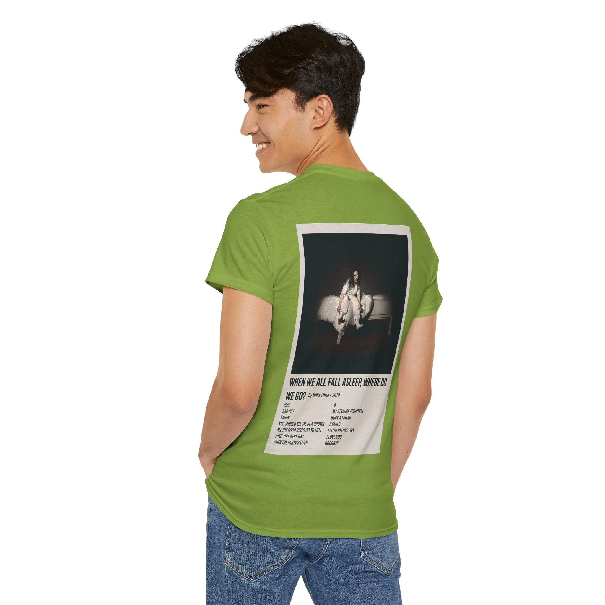 WHEN WE ALL FALL ASLEEP, WHERE DO WE GO? by Billie Eilish - 2019 Unisex Heavy Cotton Tee