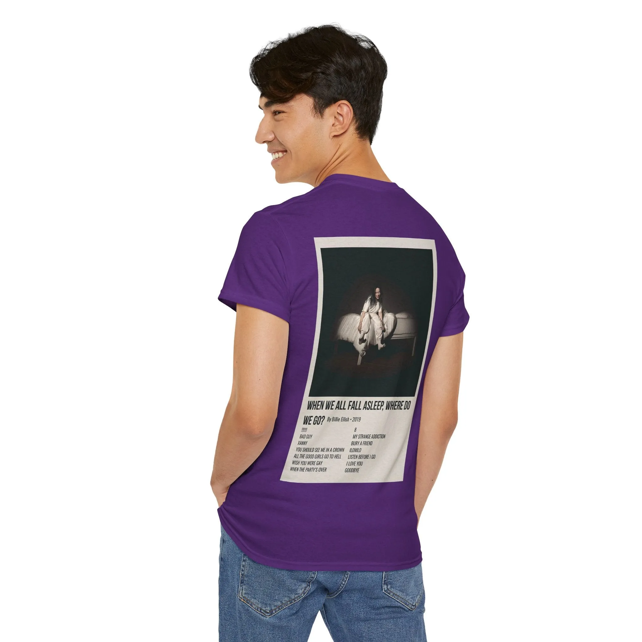 WHEN WE ALL FALL ASLEEP, WHERE DO WE GO? by Billie Eilish - 2019 Unisex Heavy Cotton Tee
