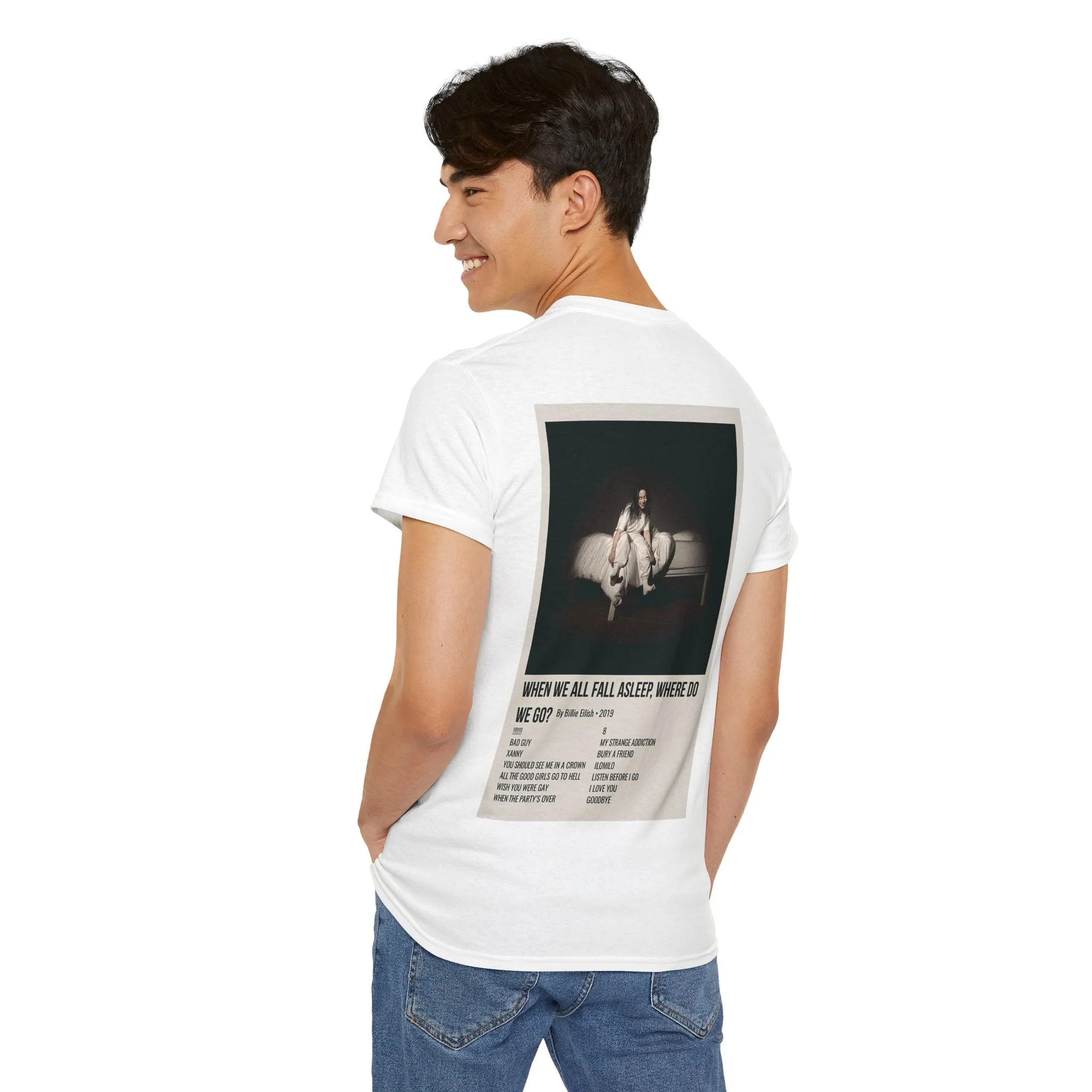 WHEN WE ALL FALL ASLEEP, WHERE DO WE GO? by Billie Eilish - 2019 Unisex Heavy Cotton Tee