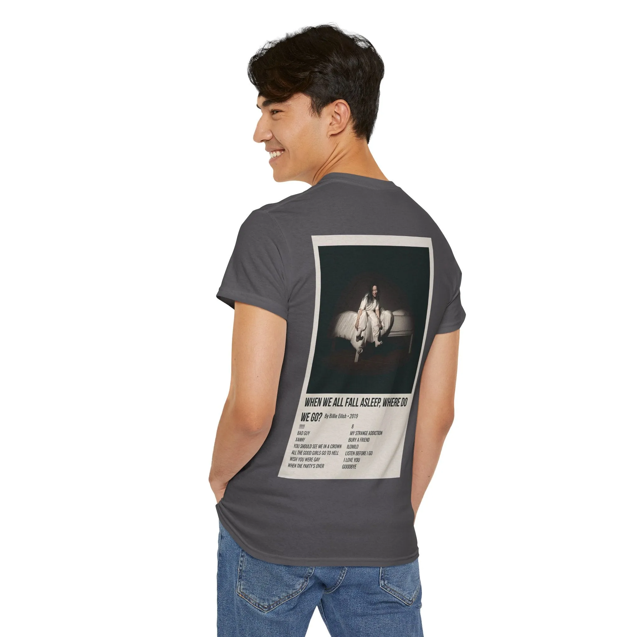 WHEN WE ALL FALL ASLEEP, WHERE DO WE GO? by Billie Eilish - 2019 Unisex Heavy Cotton Tee