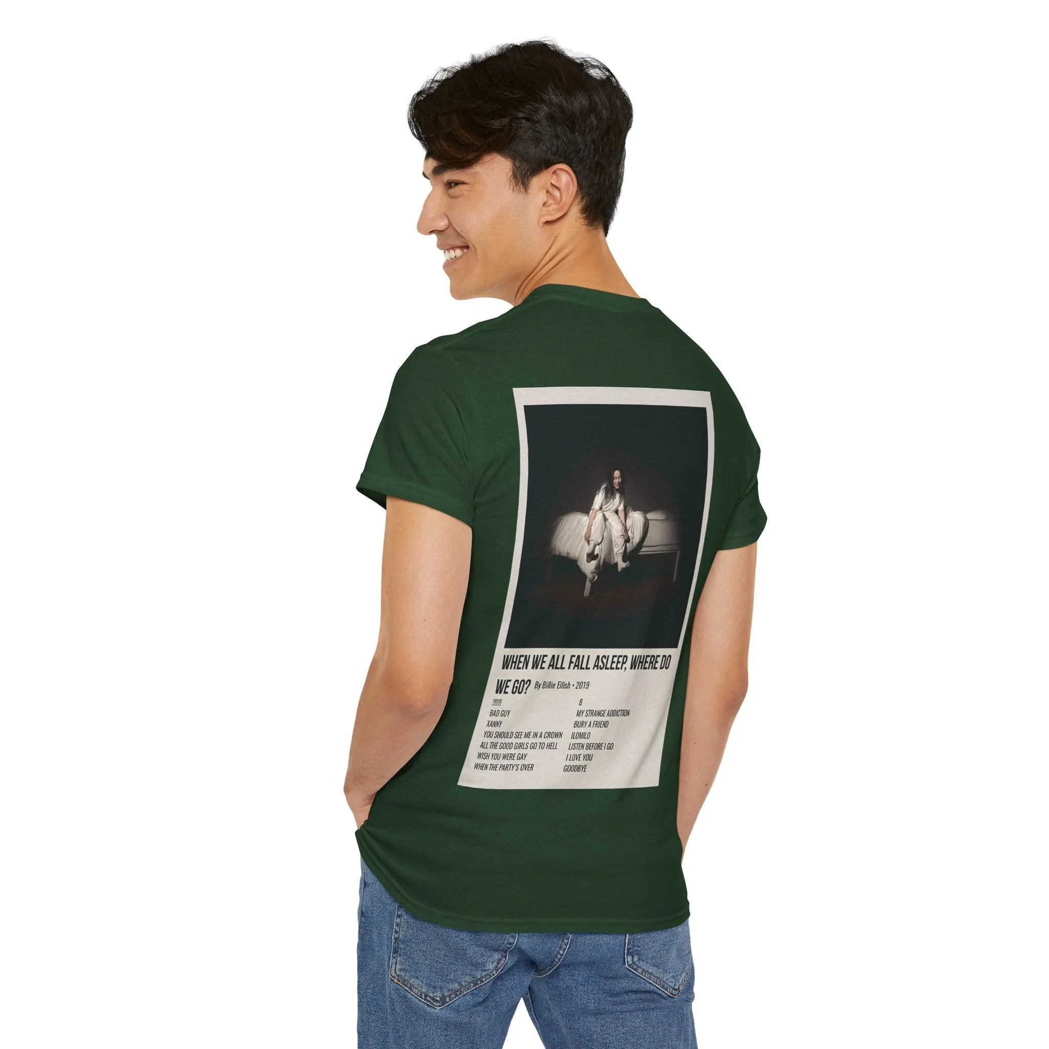 WHEN WE ALL FALL ASLEEP, WHERE DO WE GO? by Billie Eilish - 2019 Unisex Heavy Cotton Tee