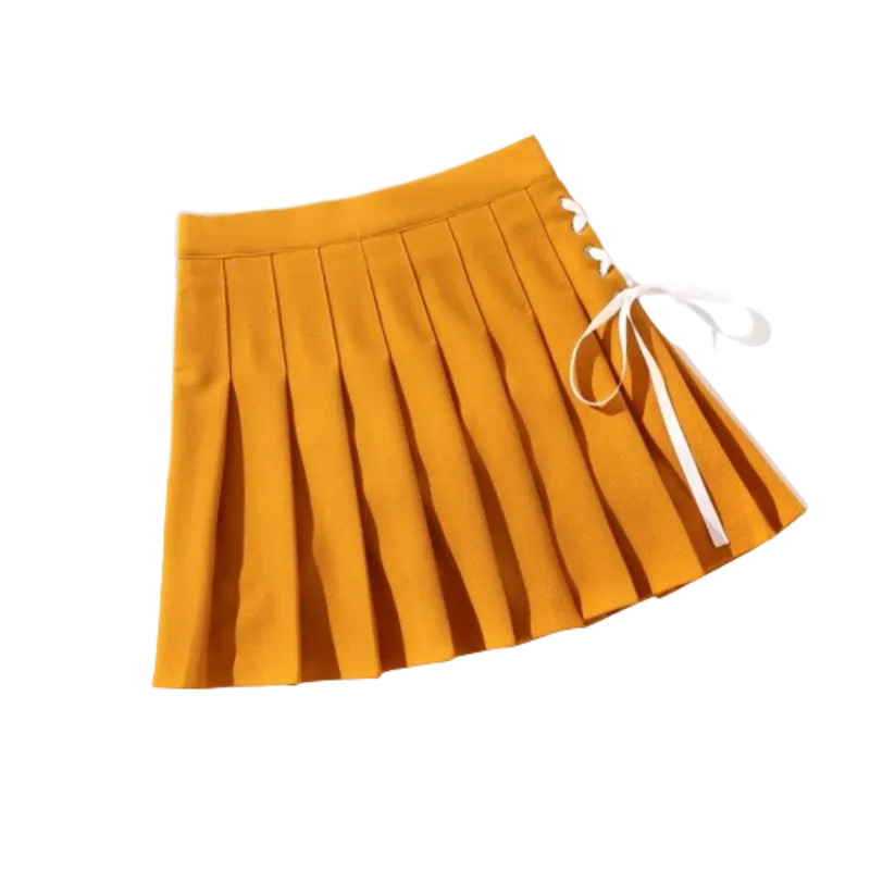 White High Waist Gothic Streetwear Style with Punk Pleated Vintage Skirt, Cross Print, and Lolita Harajuku Vibes for Women Mini Skirts