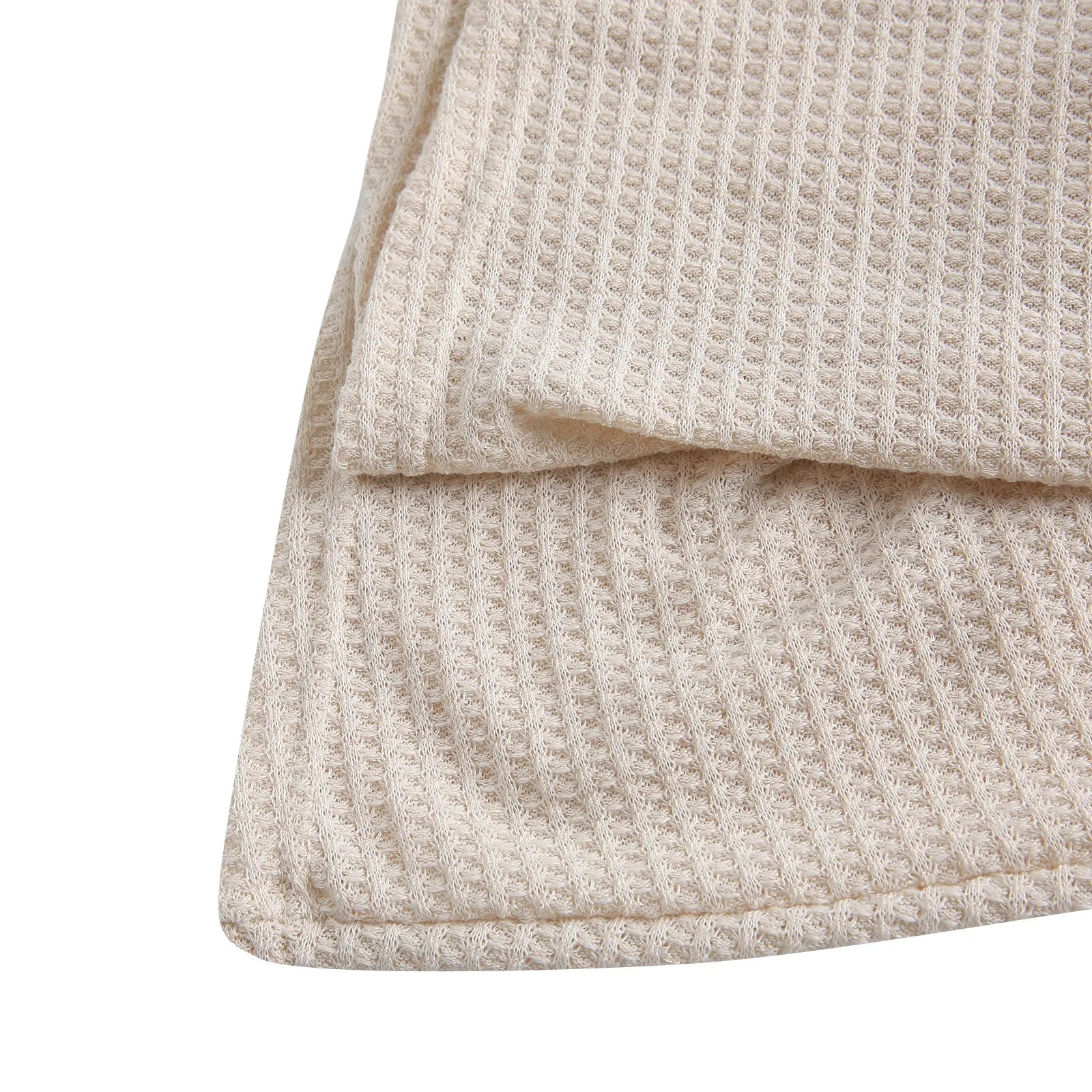 Women Lightweight  Loose Waffle Knit 3/4 Batwing Sleeve Cardigans Sweater