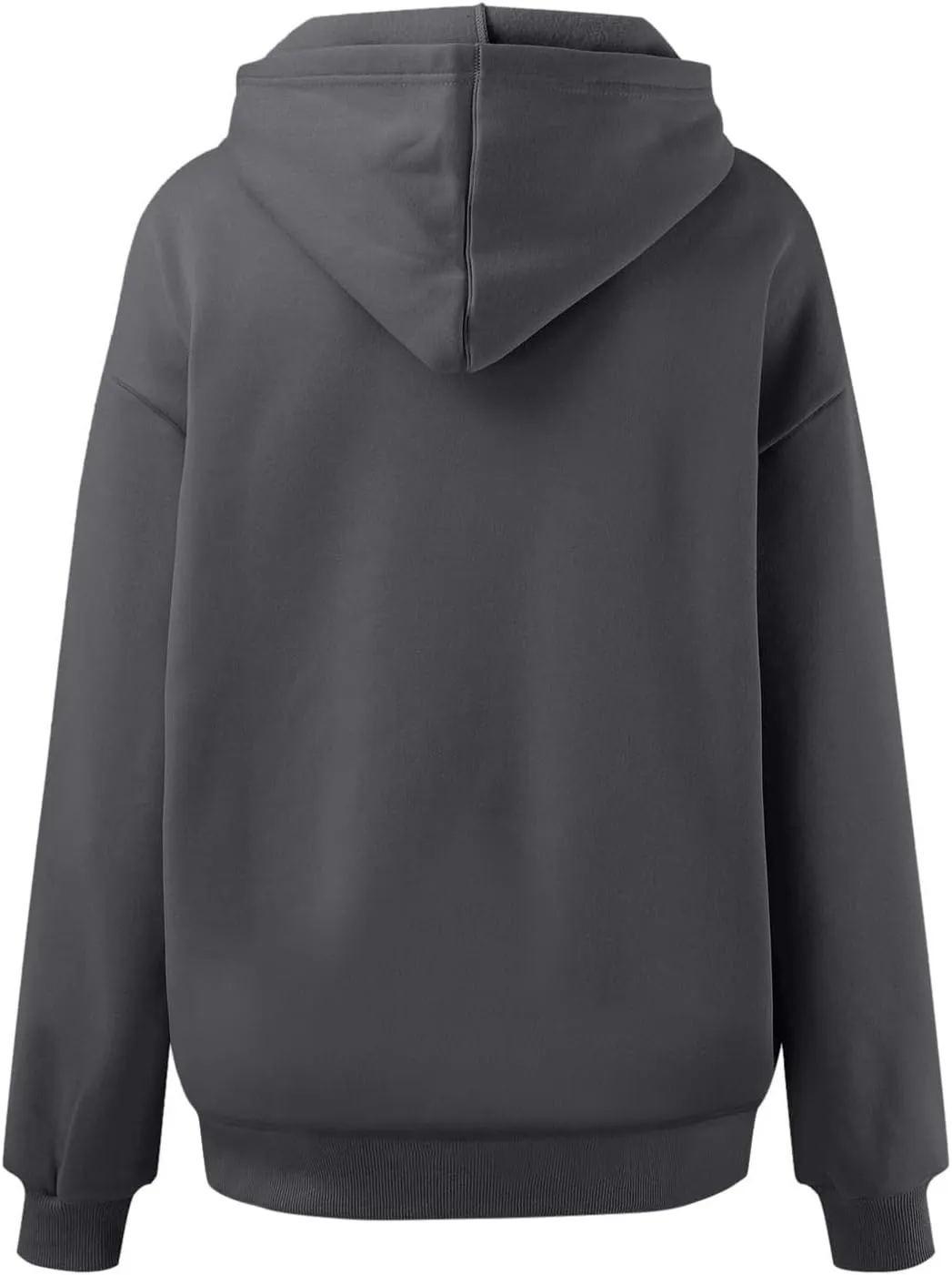 Women Oversized Hoodies Solid Color Fashion Y2K Hooded Sweatshirts With Pockets Winter Fall Plus Size Athletic Tops