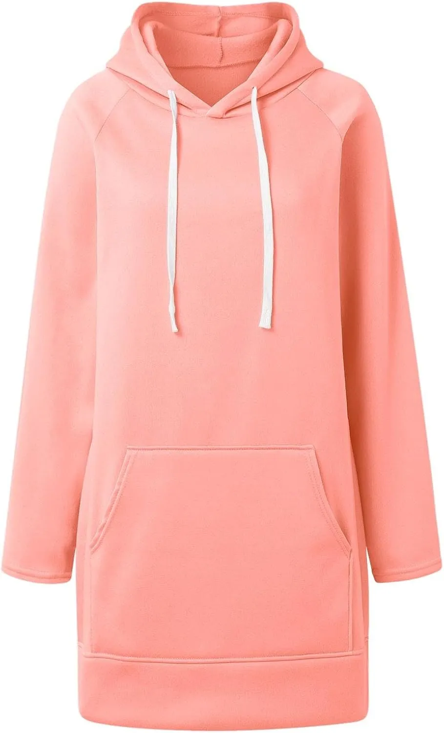 Womens Oversized Sweatshirts Hoodies Casual Long Sleeve Fleece Tops Solid Color Drawstring Pullover Split Soft Outfits