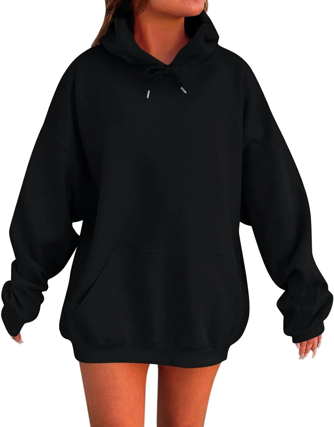 Womens Plus Size Hoodies Winter Cute Sweatshirts Pullover 2024 Fashion Top Warm Sweatshirt Trendy Outfits with Pocket