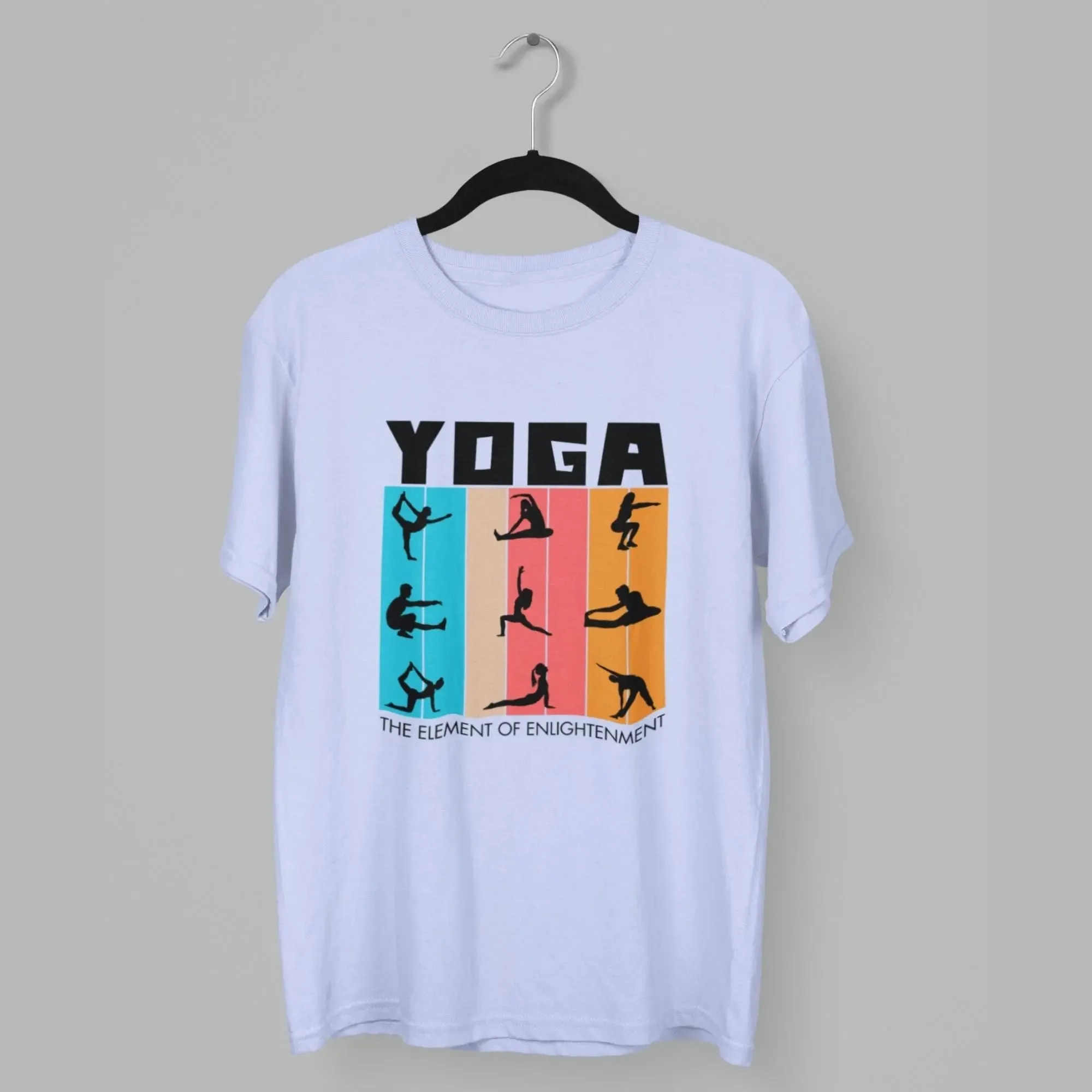 Yoga the Element of Enlightenment Round Neck Half Sleeve Classic T-Shirt