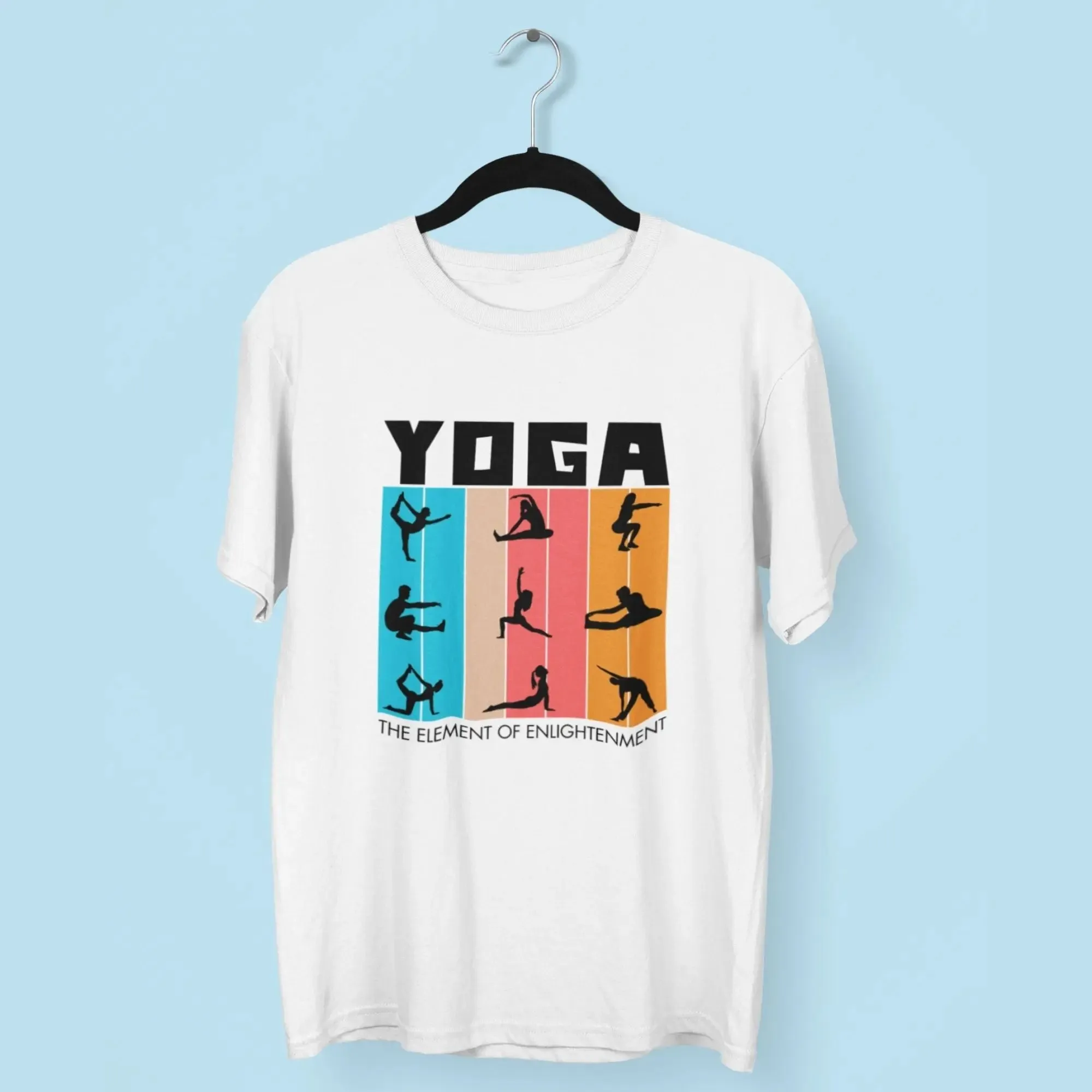 Yoga the Element of Enlightenment Round Neck Half Sleeve Classic T-Shirt