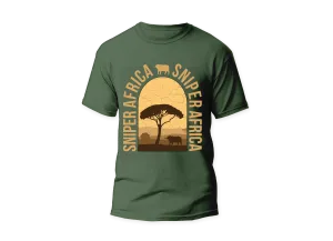 ZZZ OLIVE AFRICAN SUNSET T/SHIRT